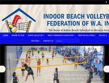 Tablet Screenshot of indoorbeachvolleyball.com